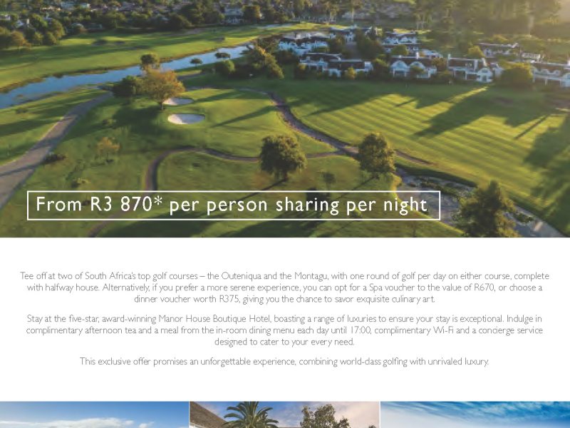 Fancourt - Tee Off in Paradise at The Manor House