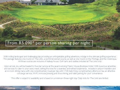 Fancourt - Ultimate Golf Escape at The Manor House