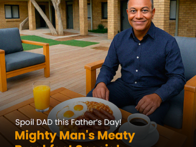 Mighty Meaty Man's Father's Day Breakfast 15 June 2025