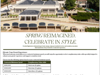 Four Seasons Hotel The Westcliff Johannesburg - Spring Reimagined